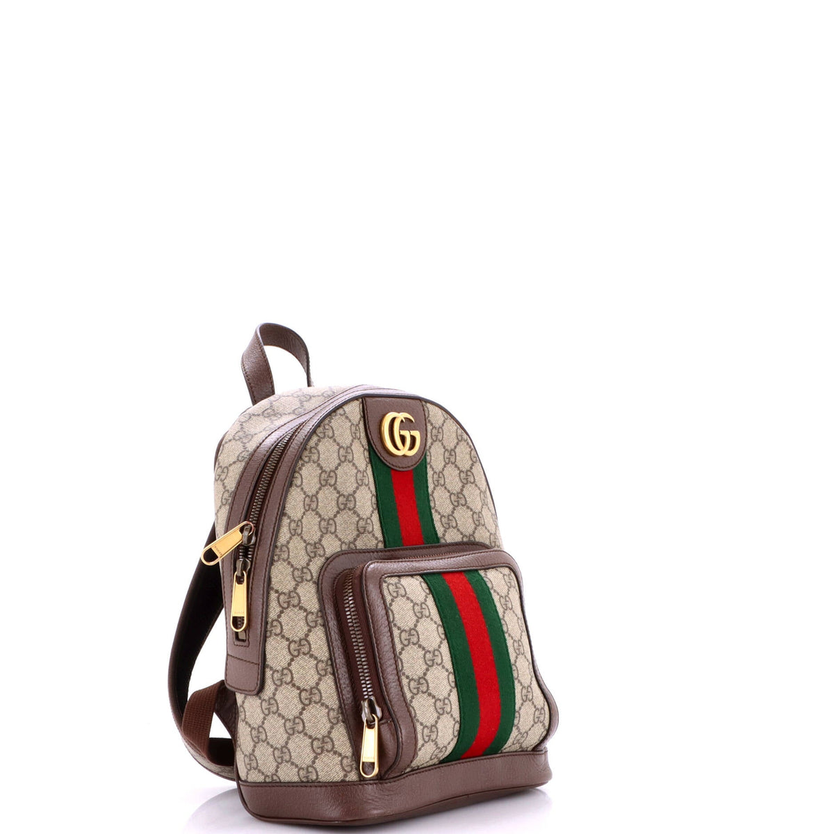 Ophidia Backpack GG Coated Canvas and Leather Small