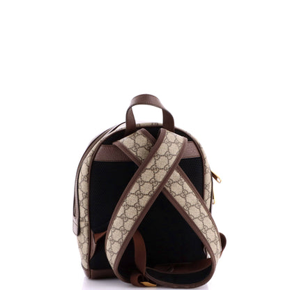 Ophidia Backpack GG Coated Canvas and Leather Small