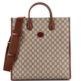 Interlocking G Tote GG Coated Canvas Vertical