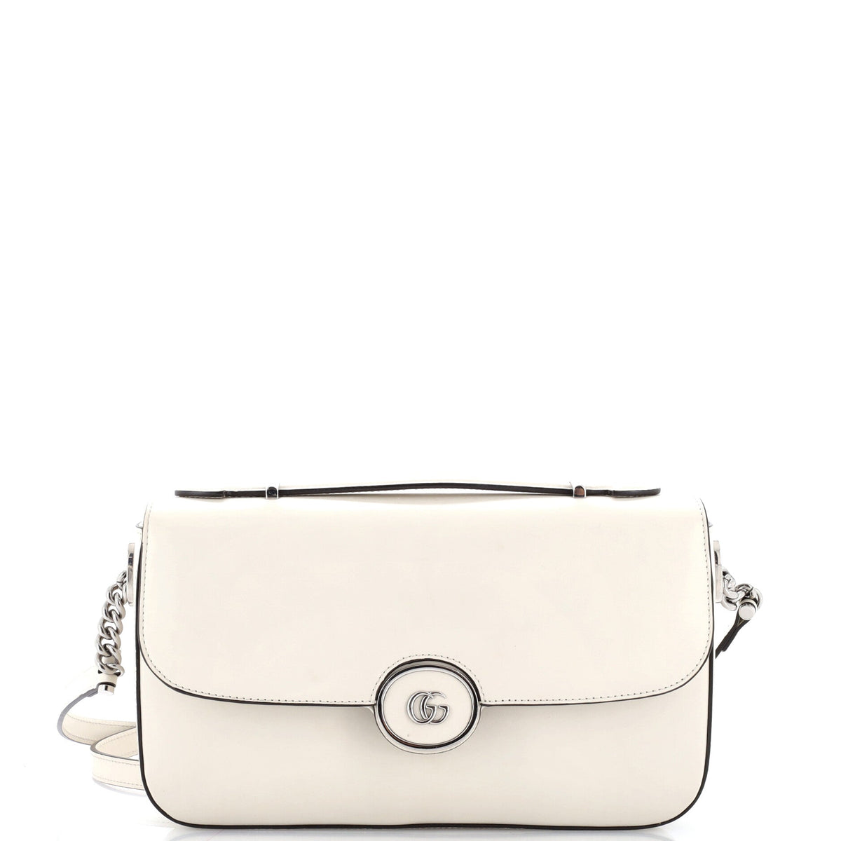 Petite GG Flap Shoulder Bag Leather Small