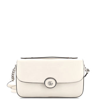 Petite GG Flap Shoulder Bag Leather Small