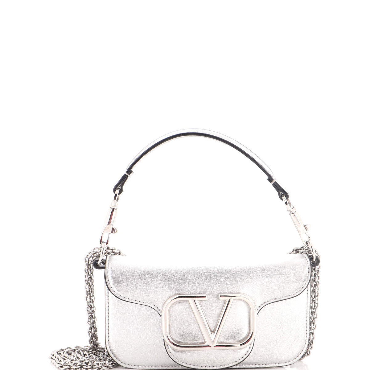 VLogo Loco Flap Shoulder Bag Leather Small