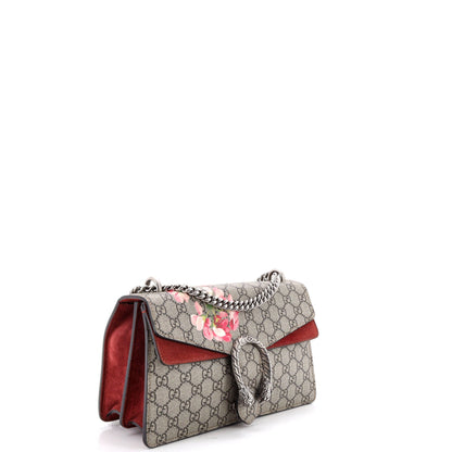 Dionysus Bag Blooms Print GG Coated Canvas Small