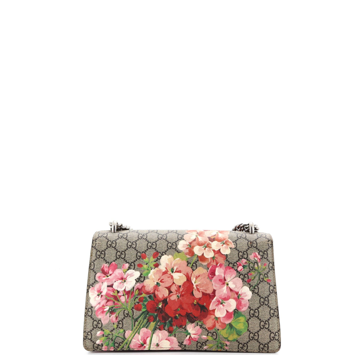 Dionysus Bag Blooms Print GG Coated Canvas Small