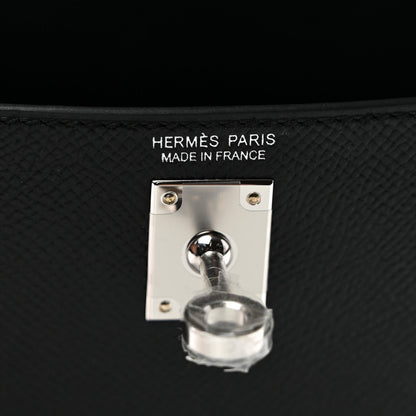 Hermes Epsom Mini Kelly Sellier 20 Black