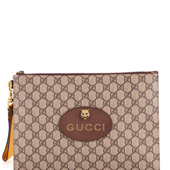 Neo Vintage Wristlet Pouch GG Coated Canvas
