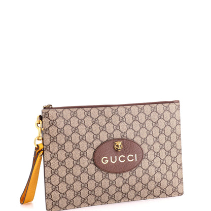 Neo Vintage Wristlet Pouch GG Coated Canvas