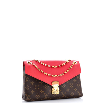 Pallas Chain Shoulder Bag Monogram Canvas and Calfskin