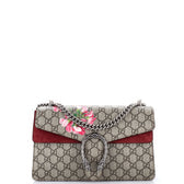 Dionysus Bag Blooms Print GG Coated Canvas Small