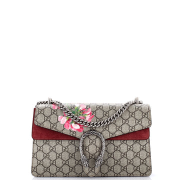 Dionysus Bag Blooms Print GG Coated Canvas Small