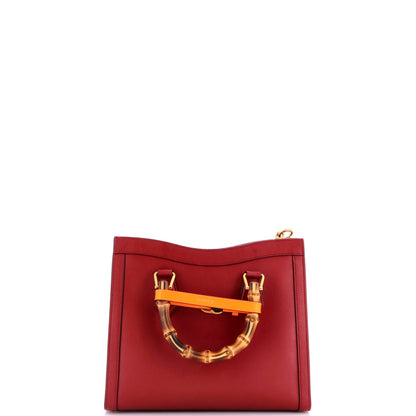 Diana NM Bamboo Handle Tote Leather Small