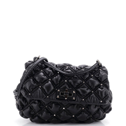 SpikeMe Flap Bag Quilted Leather Medium
