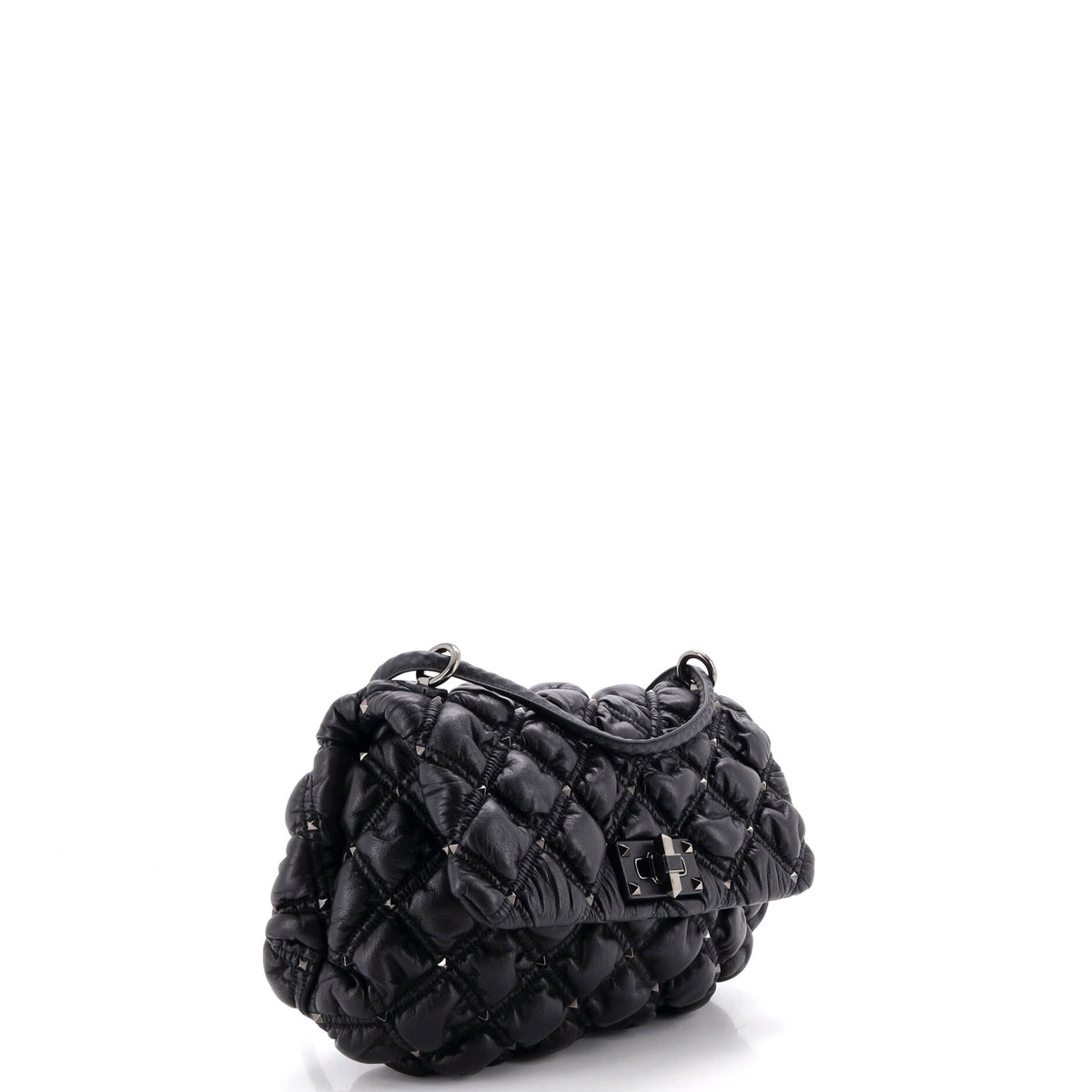 SpikeMe Flap Bag Quilted Leather Medium