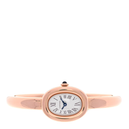 Cartier 18K Pink Gold 19mm Baignoire Quartz Watch