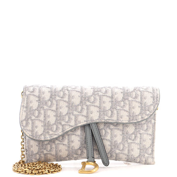 Saddle Chain Wallet Oblique Canvas