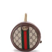 Ophidia Round Backpack GG Coated Canvas Mini