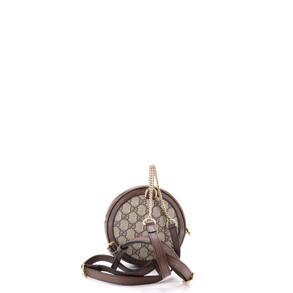Ophidia Round Backpack GG Coated Canvas Mini