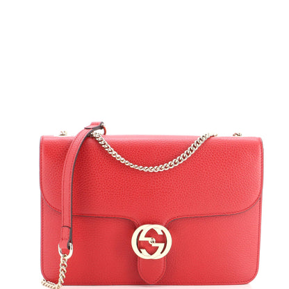 Interlocking Shoulder Bag Leather Medium