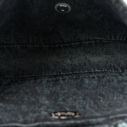 Chanel Denim Quilted Denimpression Flap Blue Black 1982470