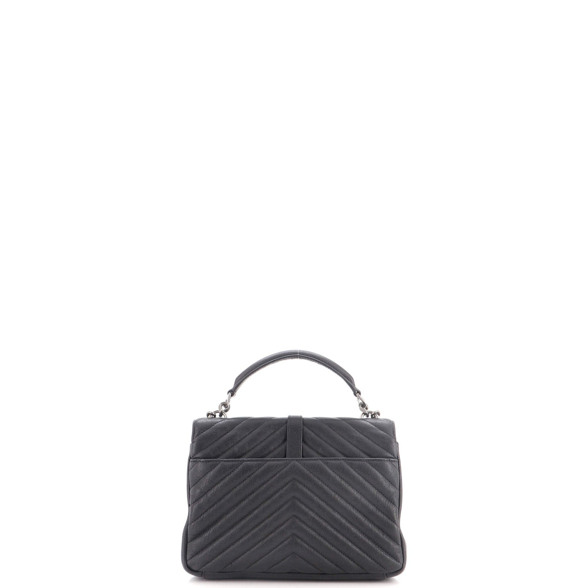 Classic Monogram College Bag Matelasse Chevron Leather Medium