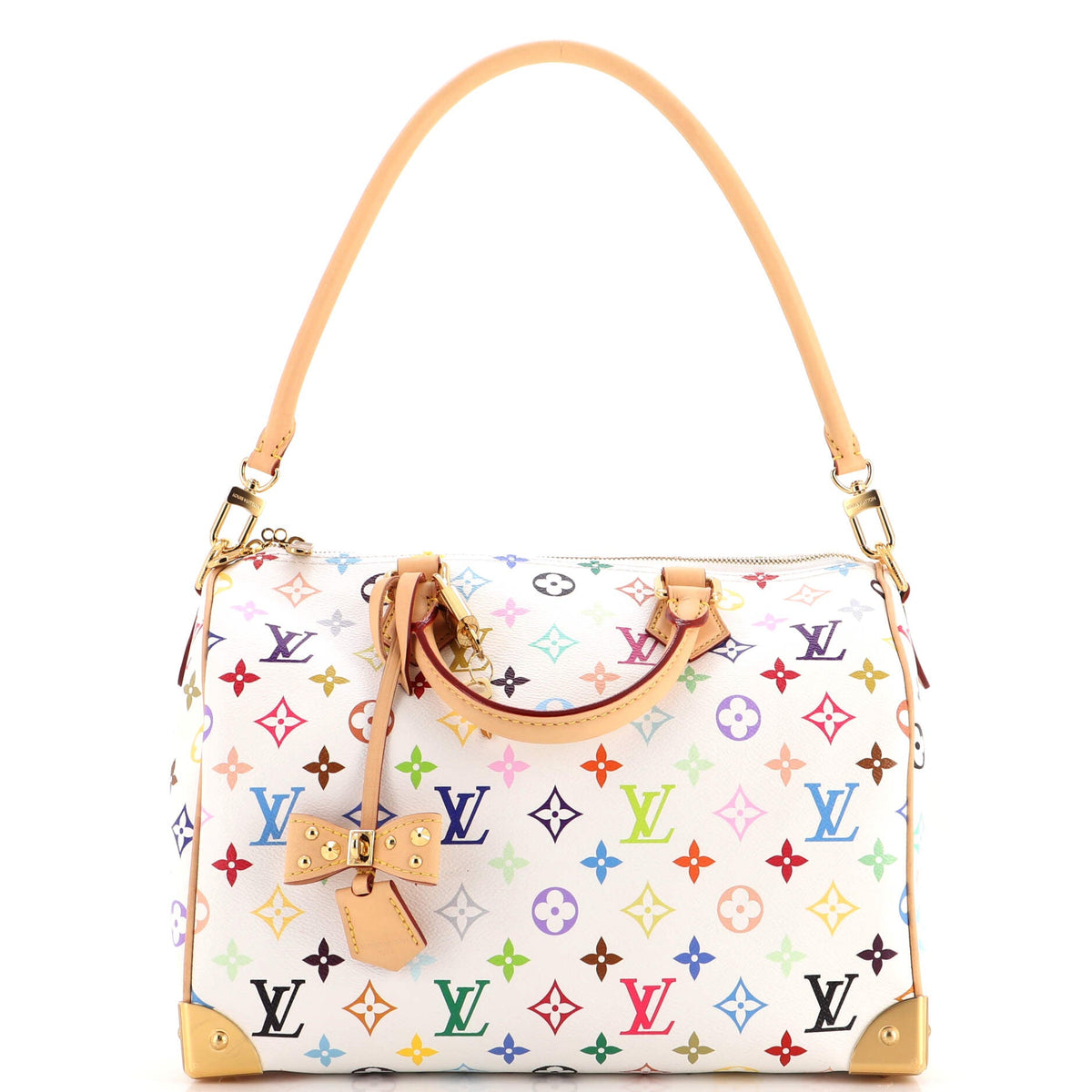 x Takashi Murakami Speedy Soft Bandouliere Bag Monogram Multicolor 30