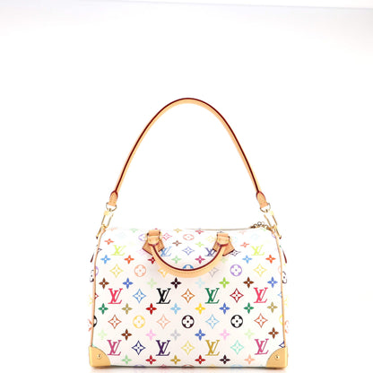 x Takashi Murakami Speedy Soft Bandouliere Bag Monogram Multicolor 30