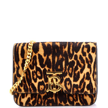 TB Flap Chain Bag Printed Calf Hair Small