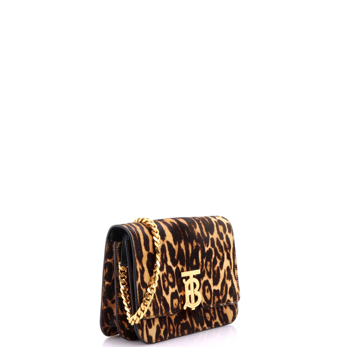 TB Flap Chain Bag Printed Calf Hair Small