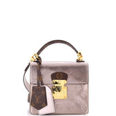Spring Street NM Handbag Monogram Vernis with Monogram Canvas