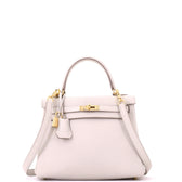 Kelly Handbag Mushroom Togo with Gold Hardware 25