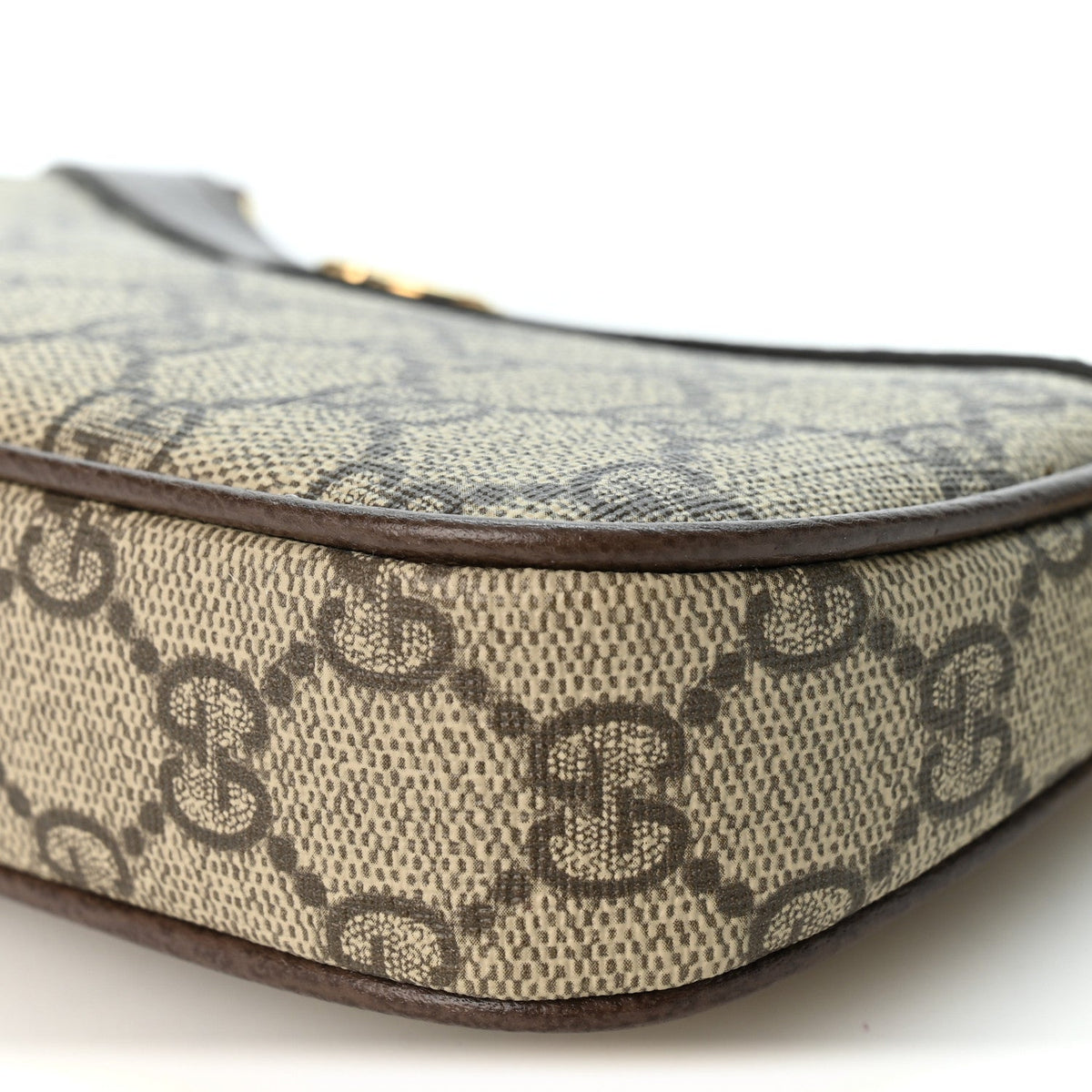 Gucci GG Supreme Calfskin Mini Ophidia Chain Bag Beige Ebony