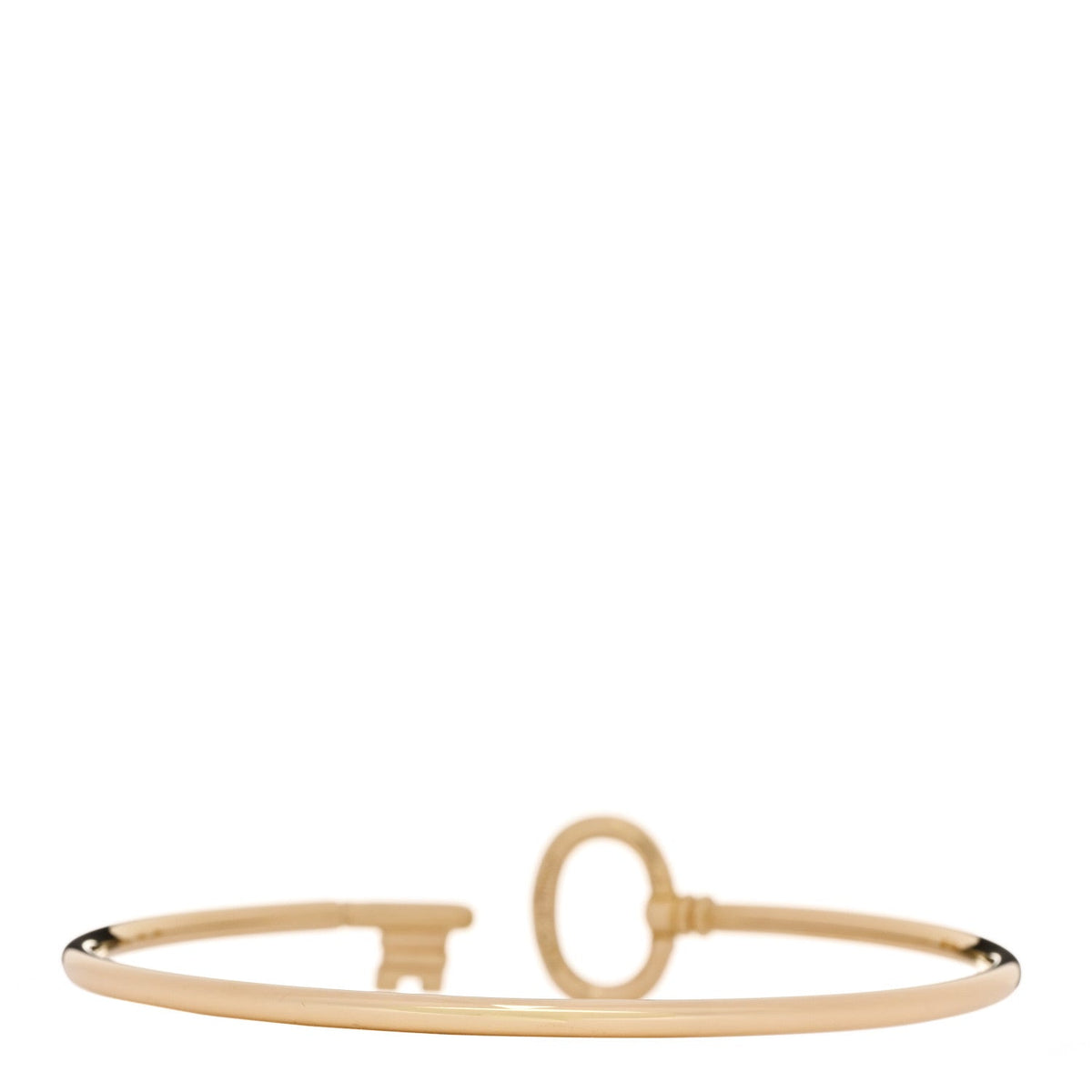 Tiffany 18K Yellow Gold Diamond Keys Wire Bracelet