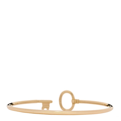 Tiffany 18K Yellow Gold Diamond Keys Wire Bracelet