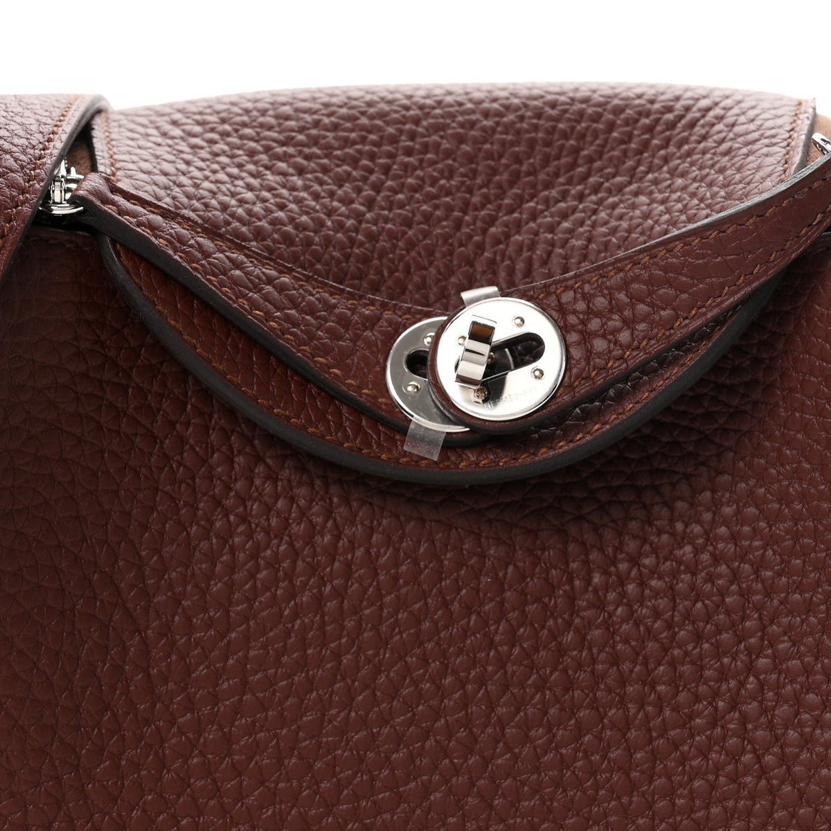 Hermes Taurillon Clemence Mini Lindy 20 Terre 1983359