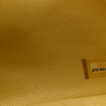 Chanel Lambskin Quilted Mini Square Flap Bag Light Yellow 1871452