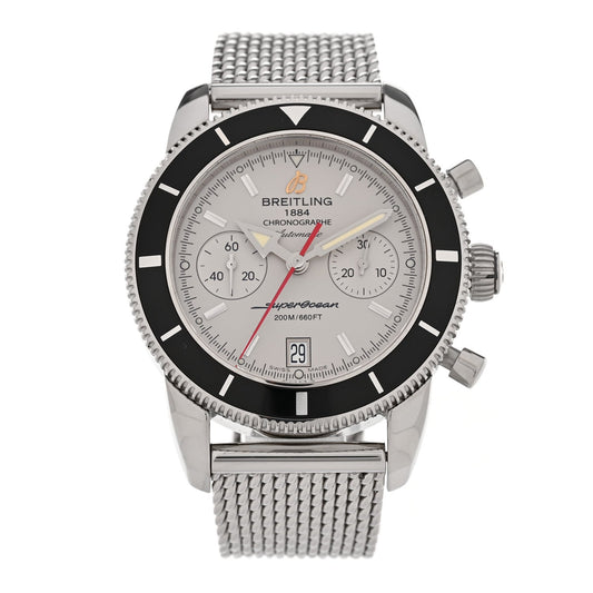 Breitling Stainless Steel 44mm Superocean Heritage Watch White A23370