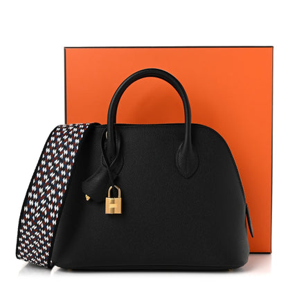 Hermes Epsom 1923 Sangle Bolide 25 Black White