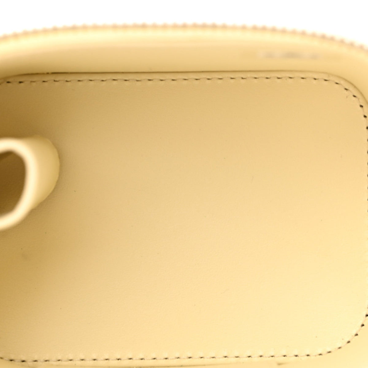 Chanel Caviar Quilted Mini Vanity Case With Chain Light Yellow