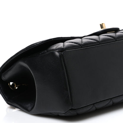 Chanel Lambskin Quilted Medium Mademoiselle Chic Flap Black