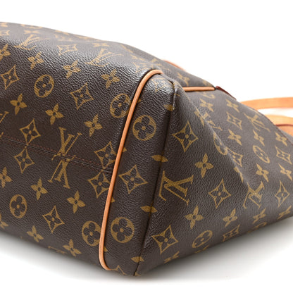 Louis Vuitton Monogram Totally MM Tote Bag Brown
