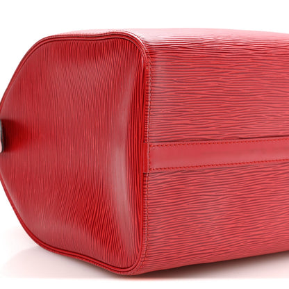 Louis Vuitton Epi Speedy 30 Bag Castillan Red