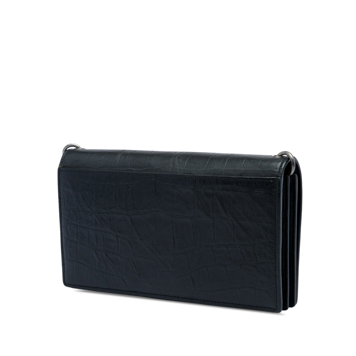 Classic Monogram Shoulder Bag Crocodile Embossed Leather