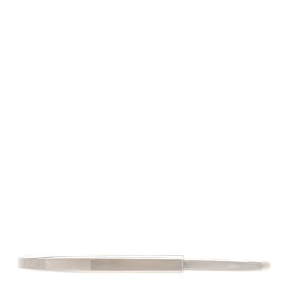 Tiffany 18K White Gold Lock Narrow Bangle Bracelet