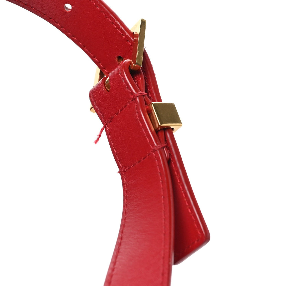 Saint Laurent Smooth Calfskin Manhattan Shoulder Bag Rouge Eros