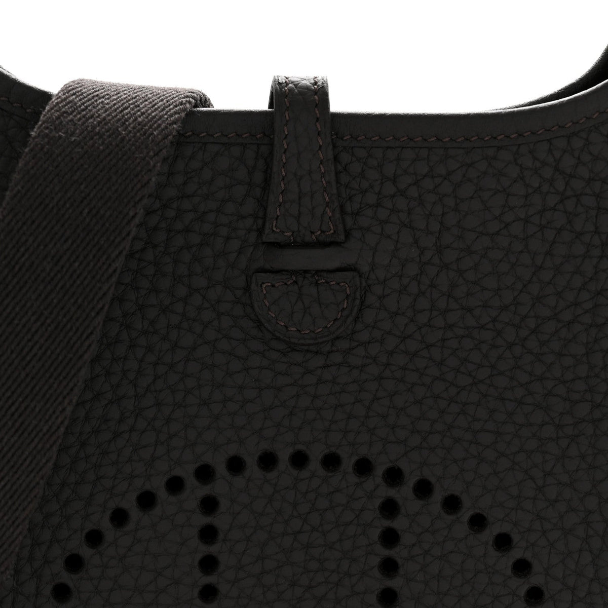 Hermès Taurillon Clemence Evelyne TPM Bai Brun