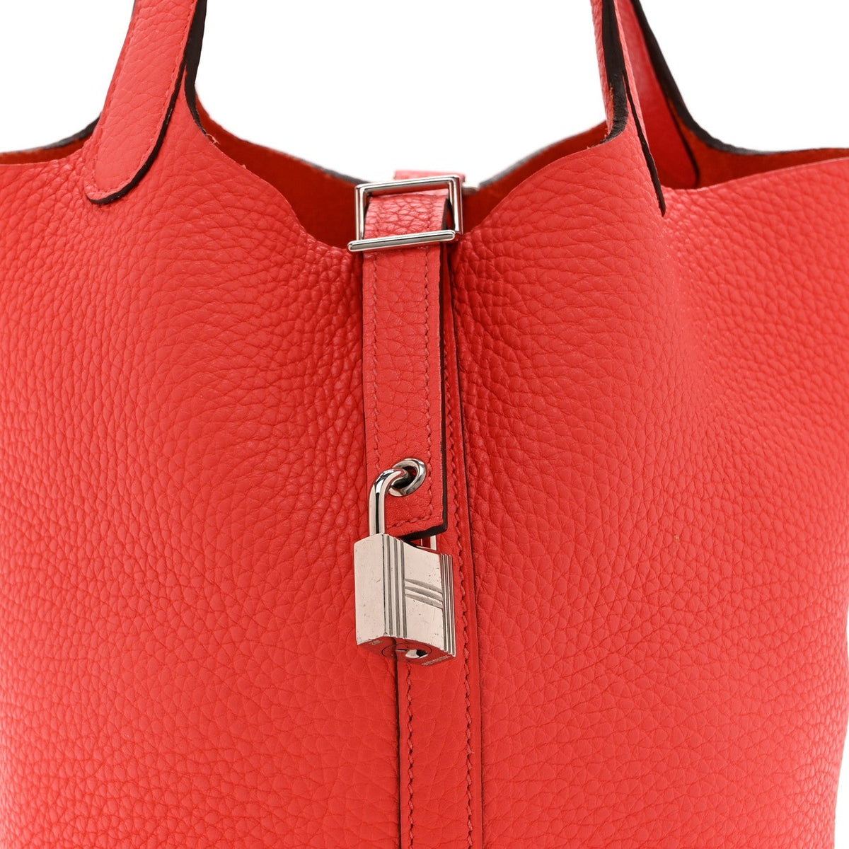 Hermes Taurillon Clemence Picotin Lock 18 PM Rouge Pivoine 1976701