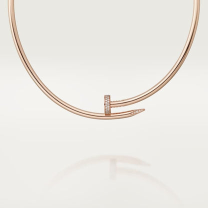 18K Rose Gold Diamonds Cartier Juste un Clou Necklace