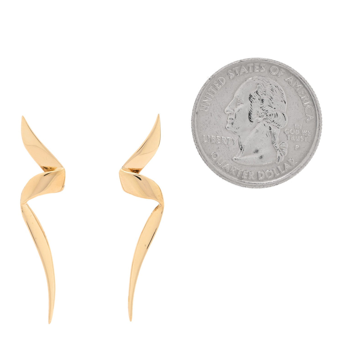 Tiffany 18K Yellow Gold Paloma Picasso Chrysalis Earrings