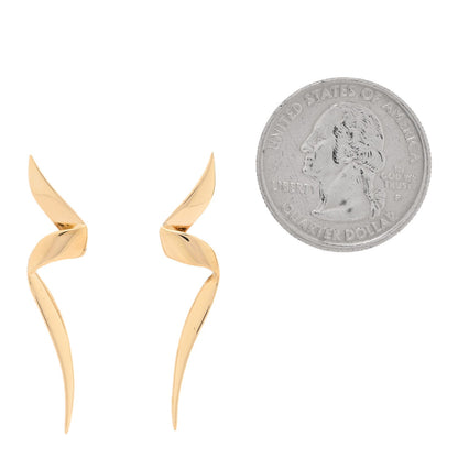 Tiffany 18K Yellow Gold Paloma Picasso Chrysalis Earrings