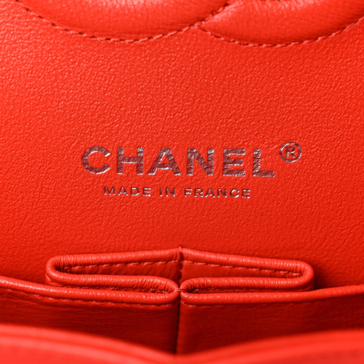 Chanel Lambskin Quilted Medium Double Flap Red